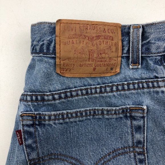 Levi's 577 Denim Cutoff Jean Shorts Vintage - Picture 7 of 9